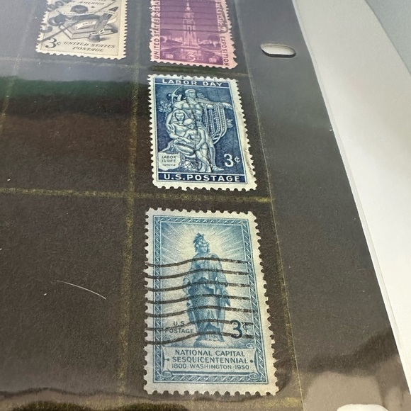 Vintage US Used 3c Stamp Mixed Americana, - Cancelled- - Picture 7 of 14